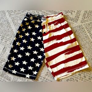 “Lazy One” Shorts Patriotic 100% Cotton